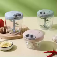 Manual Hand-Pull Garlic Chopper & Meat Mincer – Multi-Functional Kitchen Cutter