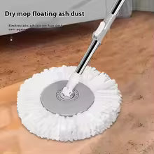 Microfiber Mop & Bucket Set – Hands-Free Wringing, 360° Rotating Head