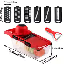 Mandoline Vegetable Slicer & Cutter – Adjustable, Multi-Blade, Easy to Use