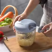 Manual Hand-Pull Garlic Chopper & Meat Mincer – Multi-Functional Kitchen Cutter