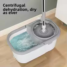 Microfiber Mop & Bucket Set – Hands-Free Wringing, 360° Rotating Head